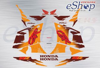Αυτοκόλλητα σετ για Honda CBR 900 RR Πορτοκαλί έκδοση 1995 1996