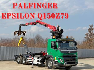 Γερανοί - Φορτηγά Με Γερανό Volvo 2015 FMX 460 * Abrollkipper * PALFINGER EPSILON Q150279 * 6x4