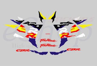 Αυτοκόλλητα σετ για CBR 900 RR 919 rrt Κόκκινη Λευκή έκδοση 1996 1997