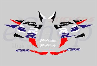 Αυτοκόλλητα σετ για Honda CBR 900 RR 919 rrt Λευκή Κόκκινη έκδοση 1996 1997