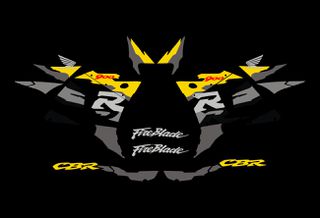 Αυτοκόλλητα σετ για Honda CBR 900 RR 919 rrt Μαύρη έκδοση 1996 1997
