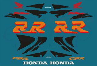 Αυτοκόλλητα σετ για Honda CBR 900 RR Petrol έκδοση 1998 1999