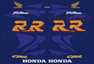 Αυτοκόλλητα σετ για Honda CBR 900 RR Μπλε έκδοση 1998 1999