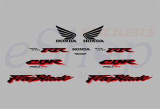Αυτοκόλλητα σετ για Honda CBR 900 RR Ασημί έκδοση 2001