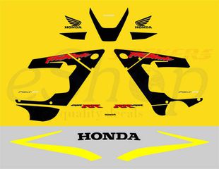 Αυτοκόλλητα σετ για Honda CBR 929 Κίτρινη έκδοση 2000 - 2001