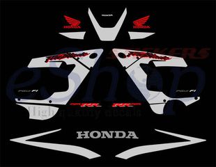 Αυτοκόλλητα σετ για Honda CBR 929 Μαύρη έκδοση 2000 - 2001