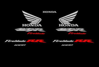 Αυτοκόλλητα σετ για Honda CBR 1000RR Fireblade Μαύρη - Γκρι έκδοση 2004 2005