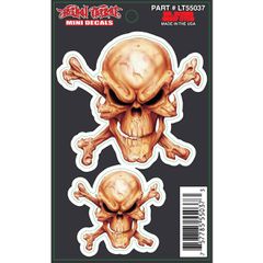 Lethal Threat Αυτοκόλλητα 2 τεμάχια Mr Bones Skull stickers | LT55037