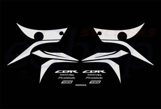 Αυτοκόλλητα σετ για Honda CBR 1000RR Fireblade ABS Μαύρη έκδοση 2009