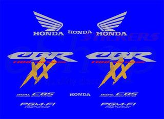 Αυτοκόλλητα σετ για Honda CBR 1100 XX  Μπλέ έκδοση 2000/2002