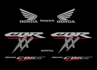 Αυτοκόλλητα σετ για Honda CBR 1100 XX Μαύρη έκδοση 1998/1999