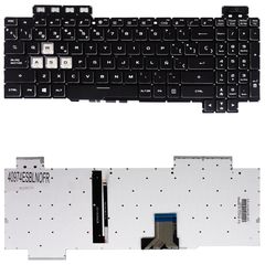 Teclado Español para Portátil - Spanish Laptop Keyboard για Asus TUF Gaming FX504 FX505 FX705 FX80 FX505DY FX505GT FX86 FX95 FX505DT FX505GU FX505A FX80G FX80GE AEBKL403010 ES No Frame Backlight Black