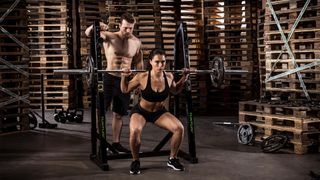Tunturi WT40 Ορθοστάτες Βάση Squat Rack-thumb-2