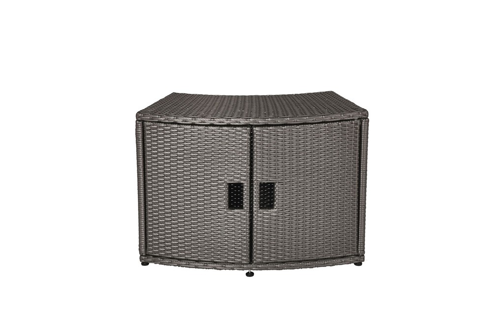 MSpa Wicker Cabinet Storage Unit - for round Spa