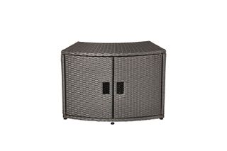 MSpa Wicker Cabinet Storage Unit - for round Spa