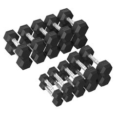 Tunturi Platinum Σετ Εξάγωνων Αλτήρων από Λάστιχο 1-10kg