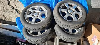 - ΖΑΝΤΕΣ  ΑΛΟΥΜΙΝΙΟΥ   ME   4  ΕΠΟΧΩΝ    ΕΛΑΣΤΙΚΑ  (  ALL  SEASON )    ΓΙΑ  MITSUBISHI  COLT  -