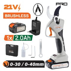 Ψαλίδι Κλαδέματος Μπαταρίας 21V NAKAYAMA PRO EC1400 Brushless Επαγγελματικό με 1x2Ah Μπαταρία & Προοδευτική Κοπή 40mm ( 053088 )