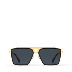 1.1 Louis Vuitton Evidence Gold Metal Square Sunglasses