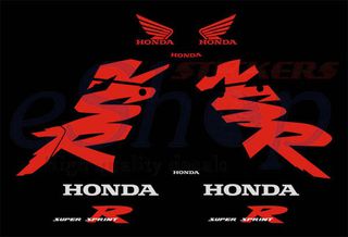 Αυτοκόλλητα σετ για Honda NSR 125 Μαύρη έκδοση 1999 2000