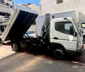 Ανατροπή + Γερανός Mitsubishi 2008 FUSO CANTER 7c15 HIAB XS DUO HDS 055-thumb-1