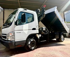 Ανατροπή + Γερανός Mitsubishi 2008 FUSO CANTER 7c15 HIAB XS DUO HDS 055
