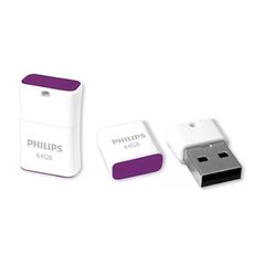PHILIPS PICO EDITION 64GB USB 2.0 FLASH DRIVE MAGIC PURPLE FM64FD85B/00