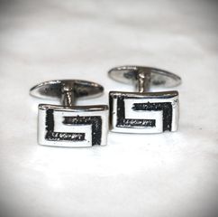 Μανικετόκουμπα Μέανδρος Ασήμι sterling silver 925 - εκποίηση SBTS079
