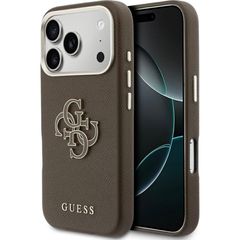 Guess Fw Resin Logo Back Cover Θήκη για Apple iPhone 17 Pro Max - Brown