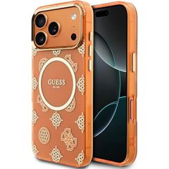 Guess Iml Peony Dot MagSafe Back Cover Θήκη για iPhone 17 Pro Max - Orange