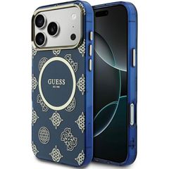 Guess Iml Peony Dot MagSafe Back Cover Θήκη για iPhone 17 Pro Max - Blue