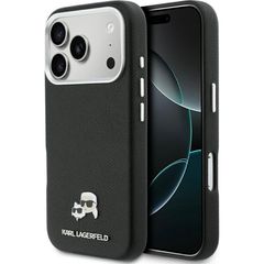 Karl Lagerfeld Karl & Choupette Pins Saffiano Magsafe για iPhone 17 Pro Max - Μαύρο