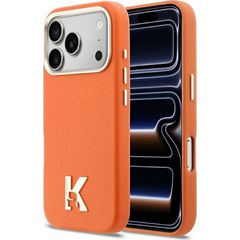 Karl Lagerfeld Case Karl Head Logo Magsafe για iPhone 17 Pro - Πορτοκαλί