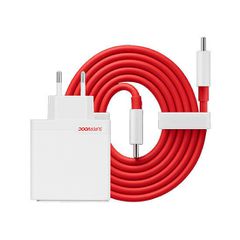 OnePlus 120W Dual Ports SuperVooc Adapter + Καλώδιο (Type-C + Type-A) - Λευκό