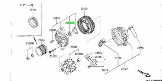 ΡΟΥΛΕΜΑΝ ΔΥΝΑΜΟ NISSAN SUNNY N13 N14  23120D4415
