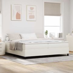 Κρεβάτι με ελατήρια Κρέμα και Λευκό 200 x 200 cm 3337484