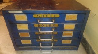 VINTAGE AΝΤΙΚΑ 1950 SOLEX ΦΟΡΙΑΜΟΣ ΣΥΡΤΑΡΙΕΡΑ ΚΑΡΜΠΥΡΑΤΈΡ ΕΡΓΑΛΕΙΟΘΗΚΗ