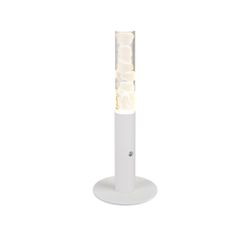 Φωτιστικό Επιτραπέζιο OASIS LED 7W COB, Αμμοδεές Λευκό Αλουμίνιο, DIM 2700K, 350LM, IP20, 150x150x380mm