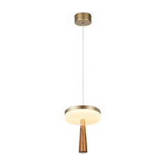 ASIAN-ΦΩΤΙΣΤΙΚΟ ΚΡΕΜΑΣΤΟ ΧΡΥΣΟ ΑΛΟΥΜΙΝΙΟΥ LED SMD 11W CCT 715LM IP20 Φ164X1500MM