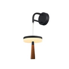 Φωτιστικό Επιτοίχιο ASIAN LED 11W COB SMD, Μαύρο Αμμοδεές Αλουμίνιο, 715LM, IP20, 164x222x400-700mm