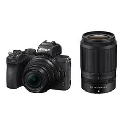 Nikon Z 50 Mirrorless Φωτογραφική Μηχανή Kit (Z DX 16-50mm F3.5-6.3 VR + Z DX 50-250mm F4.5-6.3 VR) Μαύρη.
