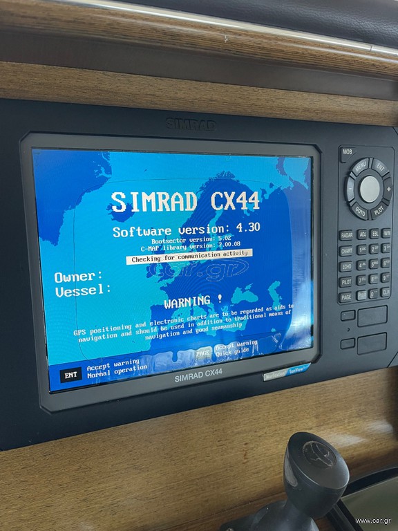 SIMRAD CX44 MFD Chartplotter Radar Echo Sounder  TFT C-MAP