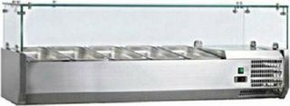 Βιτρίνα Επιτραπέζια Για 5Gn 1/4 120x33,5x43,5Cm VETRO0 - Καινούργιο.
