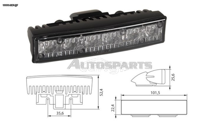 ΦΑΝΑΡΙ ΟΓΚΟΥ LED ΚΟΚΚΙΝΟ 10-30V 33 ΜΟΤΙΒΑ ΑΝΑΛΑΜΠΗΣ