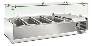 Βιτρίνα Επιτραπέζια Για 4Gn 1/3 120x39,5x43,5Cm VETRO5 - Καινούργιο.