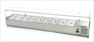Βιτρίνα Επιτραπέζια Για 9Gn 1/3 200x39,5x43,5Cm VETRO8 - Καινούργιο.