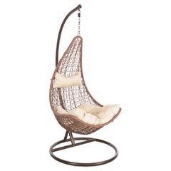 ΚΡΕΜΑΣΤΗ ΠΟΛΥΘΡΟΝΑ ΦΩΛΙΑ MILLIE HM5996.05 ΜΕΤΑΛΛΟ ΚΑΦΕ-ΣΥΝΘ.RATTAN ΚΑΦΕ Φ95x195Υεκ.