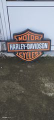 HARLEY DAVIDSON ΠΙΝΑΚΙΔΑ ΦΩΤΙΖΟΜΕΝΗ ΜΕΤΑΛΛΙΚΗ 80X60X16