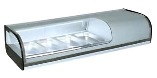 Βιτρίνα Ψυχόμενη Επιτραπέζια Sushi Bar 4 Θέσεων 1/3Gn 116x42x31,5Cm DYNAMIC - Καινούργια.