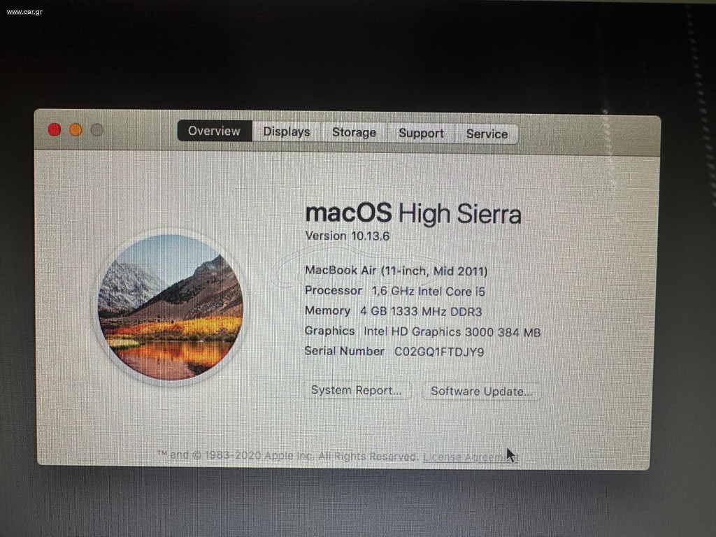 Macbook Air 11.6”